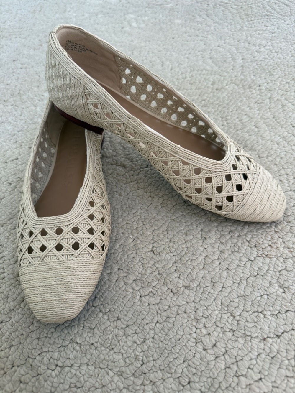 Aerosoles Arno Raffia Ballet Flat Natural Womens size 9 - Picture 7 of 16
